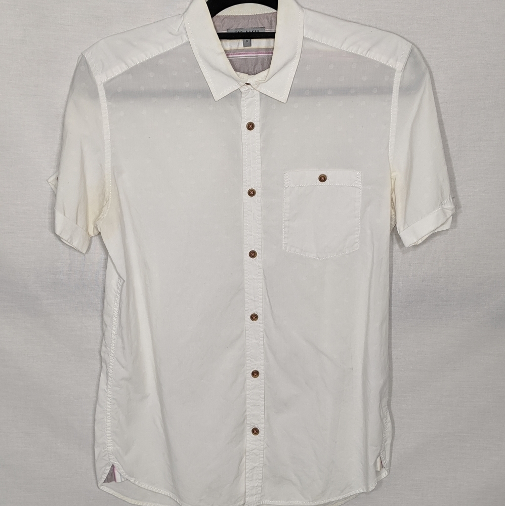 Ted Baker Mens Printed Button-Up